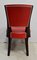 Ebony Macassar and Red Leather Dining Chairs, 1930s, Set of 2 22