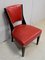 Ebony Macassar and Red Leather Dining Chairs, 1930s, Set of 2, Image 5