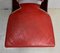 Ebony Macassar and Red Leather Dining Chairs, 1930s, Set of 2, Image 12