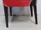 Ebony Macassar and Red Leather Dining Chairs, 1930s, Set of 2 20