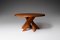 T21D Round Dining Table in Elm by Pierre Chapo, 1960s 3