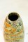 Vase Vintage Fait Main en Céramique avec Motif Peint, 1970s 5