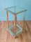 French Gold & Chrome 2-Tier Side Table, 1970s 1