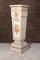 18th Century Italian Column of Trapezoidal Shape in Lacquered and Gilded Wood with Marble Top 1