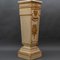 18th Century Italian Column of Trapezoidal Shape in Lacquered and Gilded Wood with Marble Top, Image 3