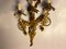 Large Gold Gilded Murano Glass Fruit Sconces, 1950s, Set of 2 2