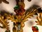 Apliques fruteros grandes de cristal de Murano dorado, años 50. Juego de 2, Imagen 4