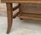 Mid-Century Modern Bench in Walnut with Bars Back and Wood Seat, 1940s 7