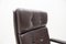 Italian Brown High Back Leather Office Chair, 1970s, Image 8