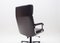 Italian Brown High Back Leather Office Chair, 1970s, Image 7