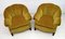 Mid-Century Modern Italian Velvet Lounge Chairs, 1950s, Set of 2 2