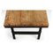 Tavolino da caffè pieghevole con ripiano in legno e gambe in ferro, Immagine 3