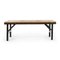 Folding Coffee Table with Wooden Top and Legs in Iron 1