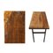Tavolo pieghevole con ripiano in legno e gambe in ferro, Immagine 2