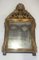 Restoration Period Mirror in Golden Wood & Green Patina, 1800s 1