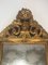 Restaurationszeit Spiegel aus goldenem Holz & grüner Patina, 1800er 3