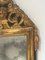 Restaurationszeit Spiegel aus goldenem Holz & grüner Patina, 1800er 7