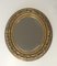 Small French Gilt Stuck Oval Mirror, 1900s 1