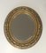 Small French Gilt Stuck Oval Mirror, 1900s, Image 1