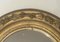 Small French Gilt Stuck Oval Mirror, 1900s 3