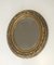 Small French Gilt Stuck Oval Mirror, 1900s 2