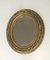 Specchio ovale dorato dorato, inizio XX secolo, Immagine 2