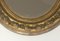 Small French Gilt Stuck Oval Mirror, 1900s, Image 6