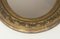 Small French Gilt Stuck Oval Mirror, 1900s 5