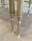 French Tripartite Brass Coffee Table & Nesting Tables, Set of 3 8