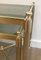 French Tripartite Brass Coffee Table & Nesting Tables, Set of 3, Image 7