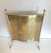 French Bronze, Brass & Faux Bamboo Fireplace Screen by Maison Bagués, 1940s 4