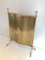 French Bronze, Brass & Faux Bamboo Fireplace Screen by Maison Bagués, 1940s 2