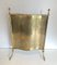 French Bronze, Brass & Faux Bamboo Fireplace Screen by Maison Bagués, 1940s 1