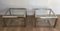 Tavolini grandi in metallo cromato, Francia, anni '70, set di 2, Immagine 4