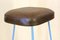 Stools with Leatherette Seat and Iron Frame, 1960s, Set of 2 7