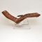 Swedish Leather Chaise by Sam Larsson for Dux, 1970s 4