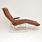 Chaise longue sueca de cuero de Sam Larsson para Dux, años 70, Imagen 5