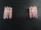 Vintage 9 Pink Triedri Murano Sconces, 1972, Set of 2, Image 18