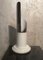 Lámpara de mesa italiana era espacial de acero, años 70, Imagen 3