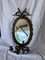 Antique Bronze Wall Light with Mirror, Image 1