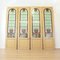Vintage Türen aus Buntglas im Jugendstil, 1940er, 4er Set 4