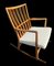 Oak ML33 Rocking Chair by Hans J. Wegner for A/S Mikael Laursen, 1950s, Image 1