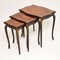 French Inlaid Rosewood Nesting Tables, 1930s 3