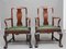 19th Century Walnut Armchairs, Set of 2 7