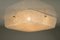 Vintage Square Ceiling Lamp Fixture with Glass Shade, 1960s, Image 5
