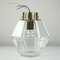 Vintage Glas Rhombus Deckenlampe von Limburg 5