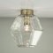 Vintage Glass Rhombus Ceiling Lamp from Limburg, Image 6