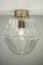 Vintage Glas Rhombus Deckenlampe von Limburg 1