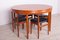 Mid-Century Teak Dining Table & Chairs Set by Hans Olsen for Frem Røjle, 1960s, Set of 5 1