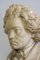 Large Antique Beethoven Bust in Plaster by Ernst Julius Hähnel for Gebrüder Weschke Dresden 11